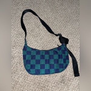 🫒Green and Navy Checkered Baggu🫒
